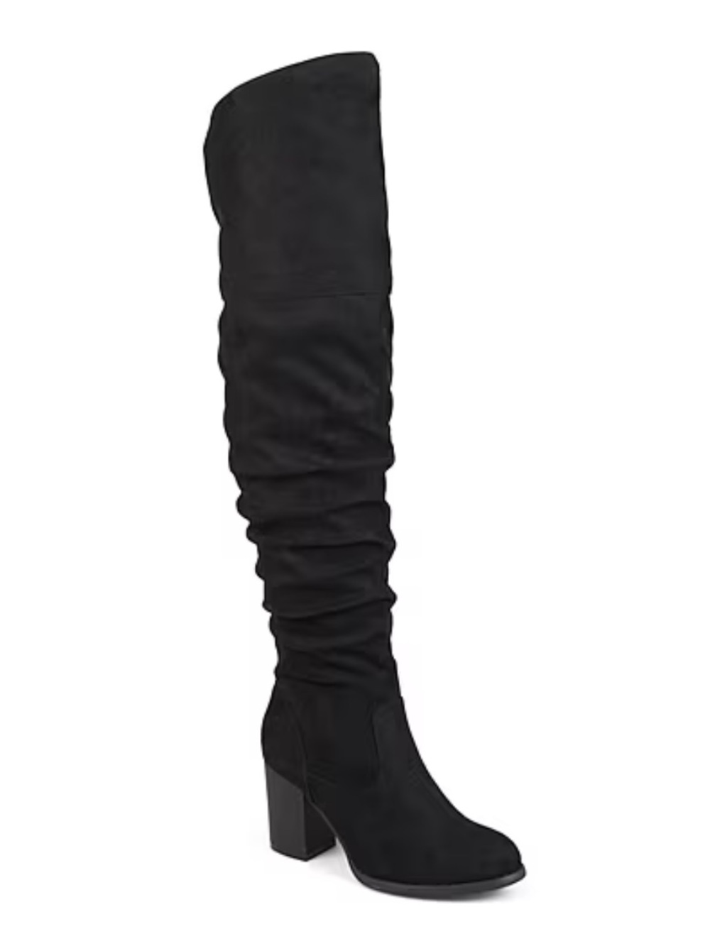 Women's KAISON Black Over-the-Knee Block Heel Boots